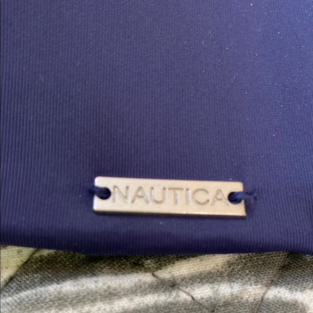 Nautica Cream and Blue Bra with Seamless Fit - Picture 2 of 4